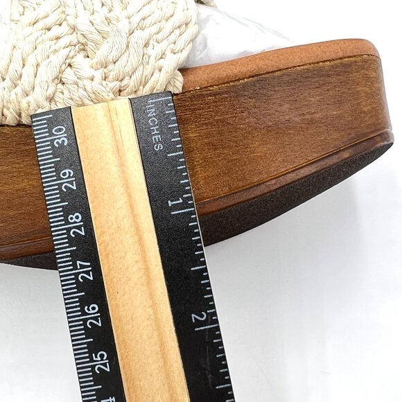 Seychelles Womens Size 9.5 Smoke Show Natural Macrame Clogs Mules Heels Shoes‎ - Picture 11 of 13